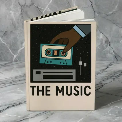 Turn On The Music Retro Cassette Tape Art