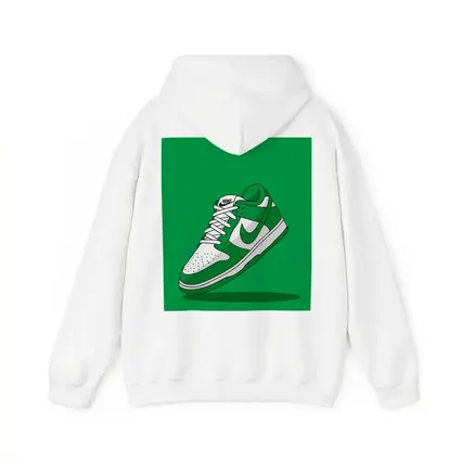 Nike Dunk Low Green White Sneaker Art
