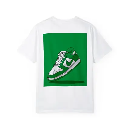 Nike Dunk Low Green White Sneaker Art