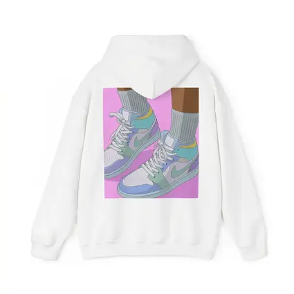 Pastel Jordan Sneakers Illustration Pink Background