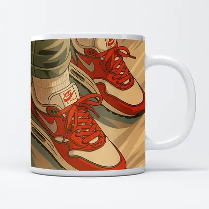 Nike Air Max Red Sneakers Anime Style
