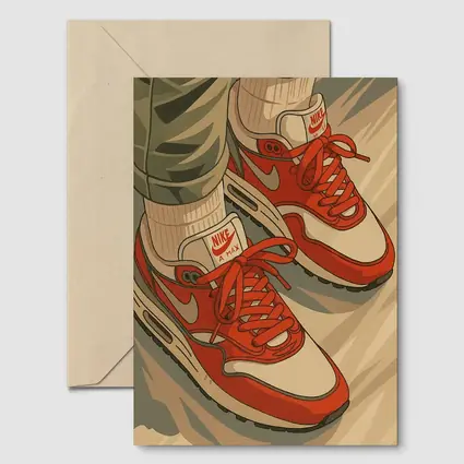 Nike Air Max Red Sneakers Anime Style