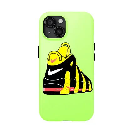 Nike Sneaker Bold Cartoon Art Green Background