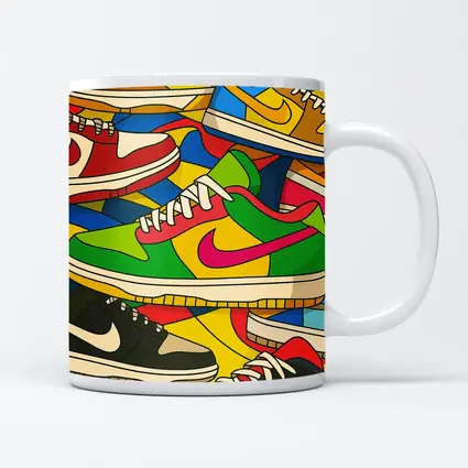 Nike Dunk Sneakers Pop Art Colorful Stack