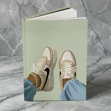 Nike Air Force One Sneakers Sage Green Background