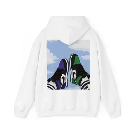 Nike Air Jordan Sneakers Sky Clouds Art