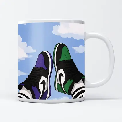 Nike Air Jordan Sneakers Sky Clouds Art