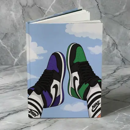 Nike Air Jordan Sneakers Sky Clouds Art