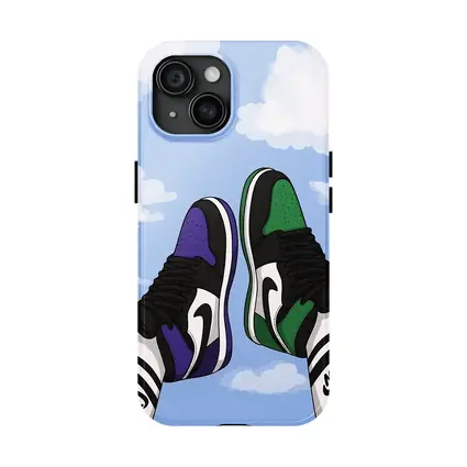 Nike Air Jordan Sneakers Sky Clouds Art