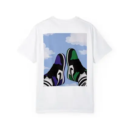 Nike Air Jordan Sneakers Sky Clouds Art