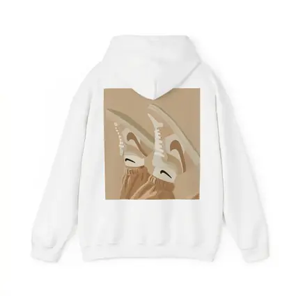 Nike Sneakers Beige Flat Lay Art