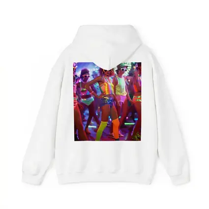 Retro Disco Dancers Neon Dance Floor