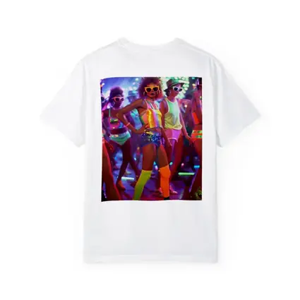 Retro Disco Dancers Neon Dance Floor