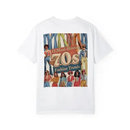 Seventies Fashion Trends Women Retro Illustration