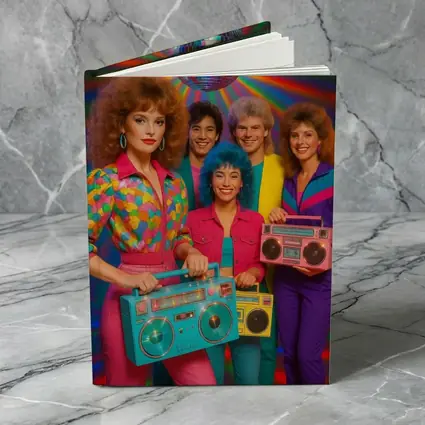 Retro Eighties Group Disco Ball Neon Party