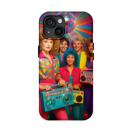 Retro Eighties Group Disco Ball Neon Party