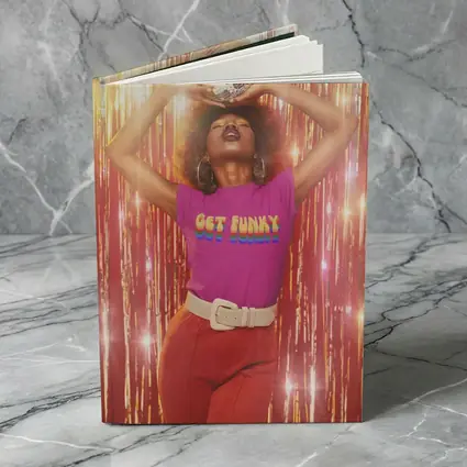 Get Funky Retro Disco Ball Purple Shirt