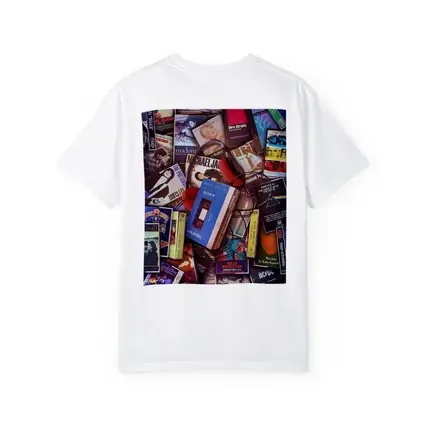 Retro Cassette Tapes Music Collection Flat Lay