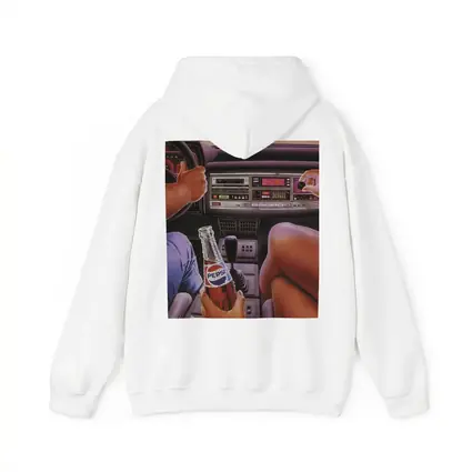Retro Eighties Car Interior Pepsi Illustration