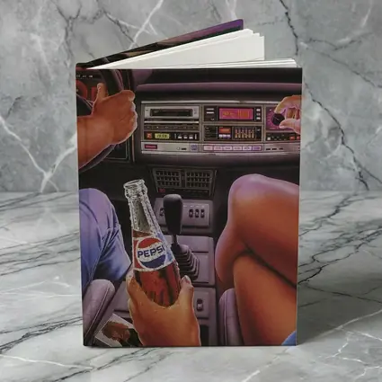 Retro Eighties Car Interior Pepsi Illustration