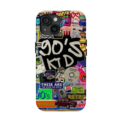 Nineties Kid Retro Nostalgia Collage Art