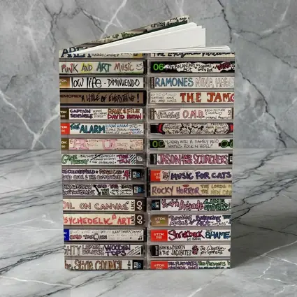 Retro Mixtape Cassette Collection Wall Art