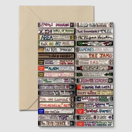 Retro Mixtape Cassette Collection Wall Art