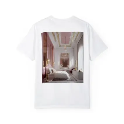 Pink Gold Luxury Bedroom Interior Design Art