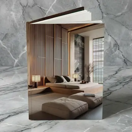 Japanese Minimal Calm Bedroom Interior Wood Design