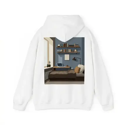Cozy Blue Bedroom Interior Illustration Art