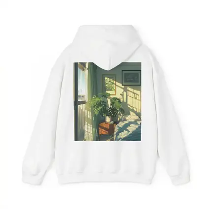 Anime Bedroom Morning Light Monstera Plant