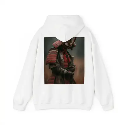 Red Armored Samurai Warrior In Misty Field