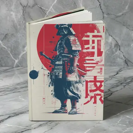 Darth Vader Samurai Red Sun Japanese Art