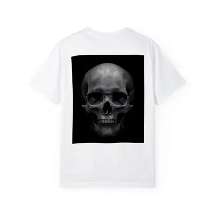 Human Skull Black Background Dark Art