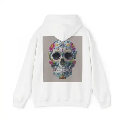 Sugar Skull Floral Day Of Dead Art
