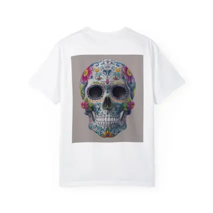 Sugar Skull Floral Day Of Dead Art