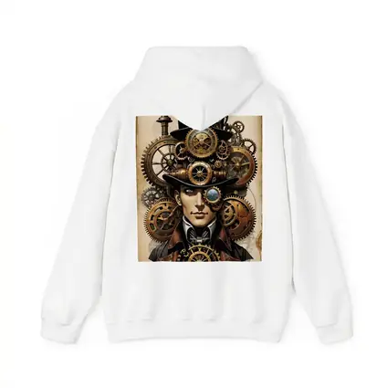 Steampunk Gentleman Portrait With Brass Gears