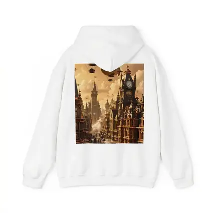 Steampunk City Airships Victorian Architecture Art