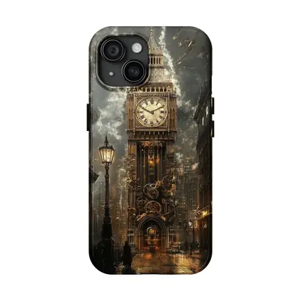 Steampunk Big Ben London Street Scene