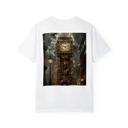 Steampunk Big Ben London Street Scene