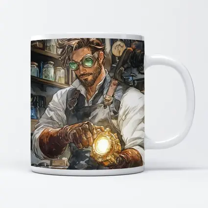 Steampunk Mechanic Watercolor Art Workshop Scene