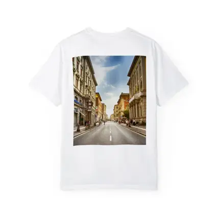 Italian City Street Sunny Day Urban