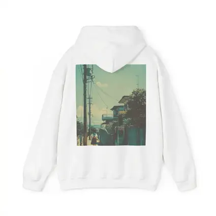 Anime Girl Walking Japanese Suburban Street