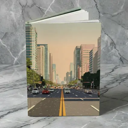 Wide City Boulevard Illustration Minimal Art