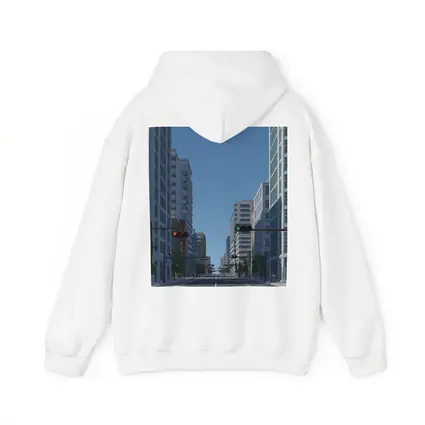 Empty City Street Low Poly Art Style