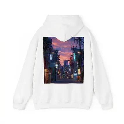 Anime City Street Neon Sunset Glow
