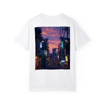 Anime City Street Neon Sunset Glow