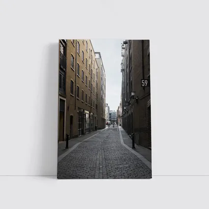 London Cobblestone Alley Brick Buildings Street