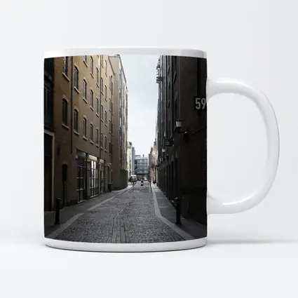 London Cobblestone Alley Brick Buildings Street