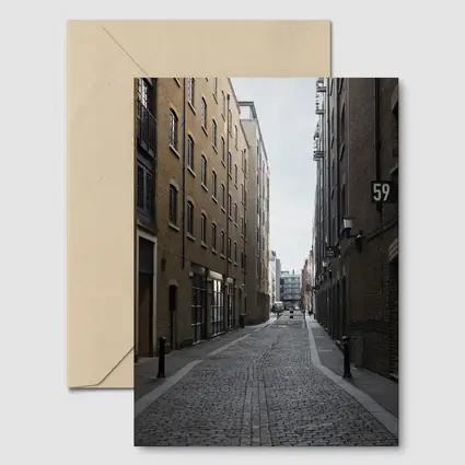 London Cobblestone Alley Brick Buildings Street